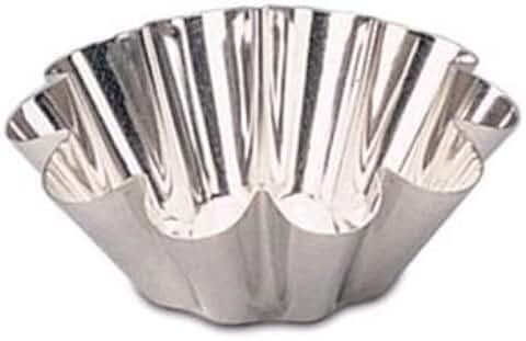 Fox Run Set of 12 Tart Tin, 2.5", Silver - Chef Stuff