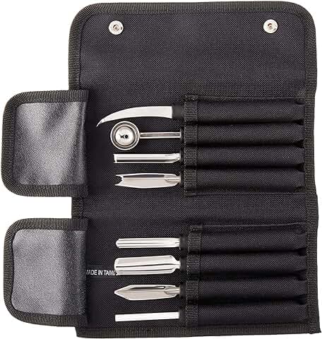 Mercer Culinary 8-Piece Garnishing Kit,Black - Chef Stuff