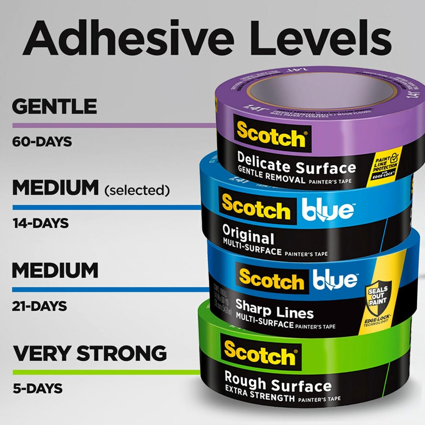 ScotchBlue Original Multi-Surface Painter's Tape, 0.94 Inches x 60 Yards, 8 Rolls, Blue, Paint Tape Protects Surfaces and Removes Easily, Multi-Surface Painting Tape for Indoor and Outdoor Use - Chef Stuff