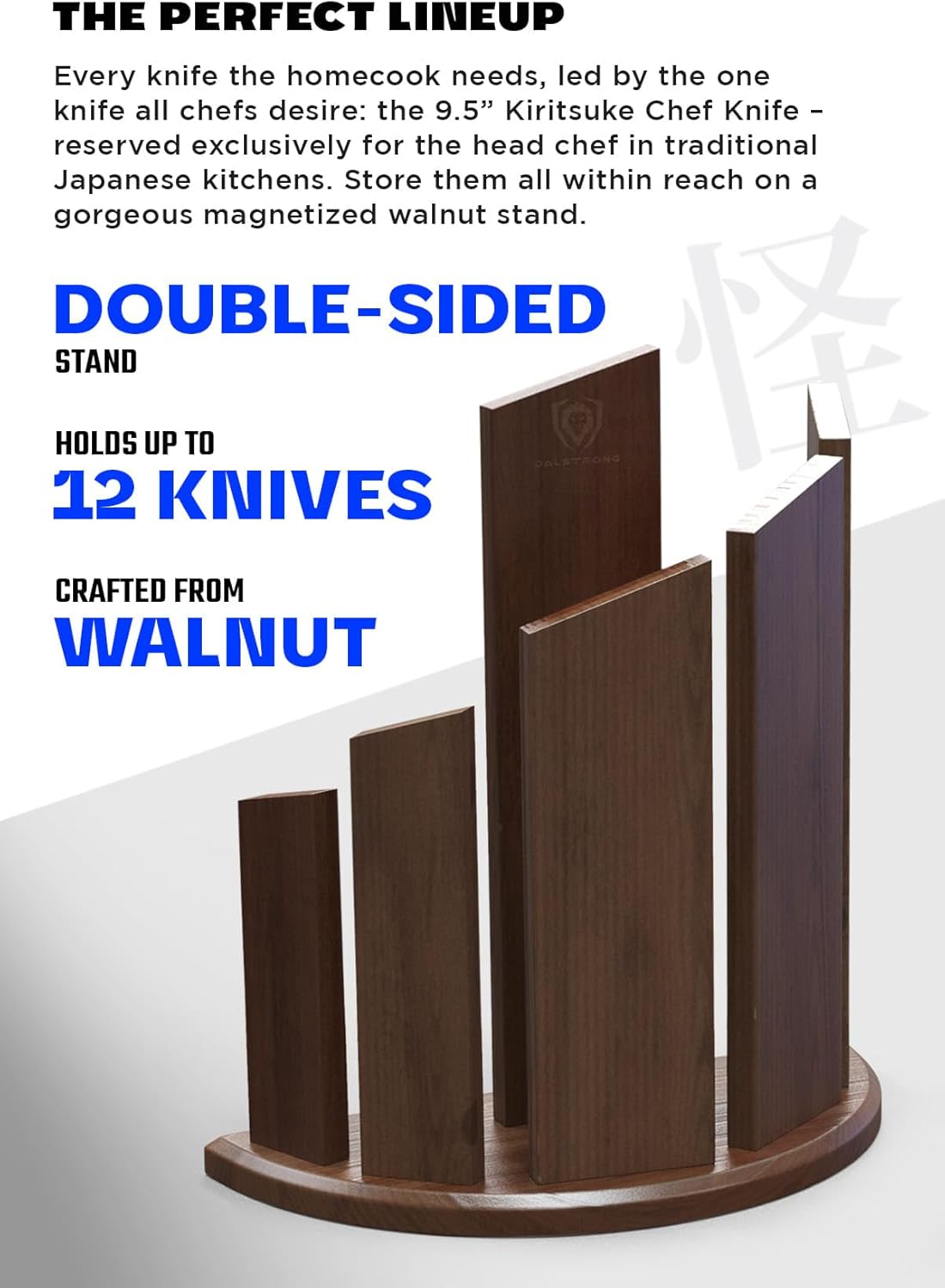 DALSTRONG Knife Block Set-6pc-Magnetic Knife Stand-Phantom Series-Japanese High-Carbon AUS8 Steel-Gift Knife Kitchen Set-Pakkawood Handle