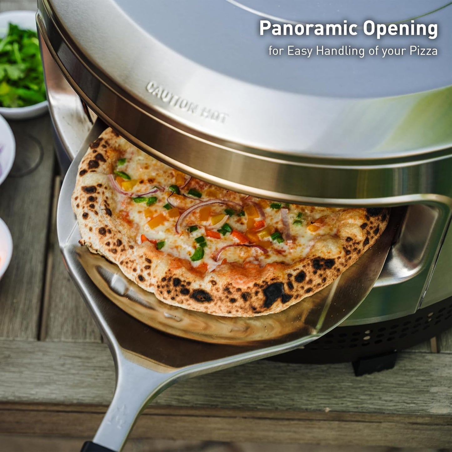 Solo Stove Pi Prime Pizza Oven Outdoor - Gas Pizza Oven Propane - Portable Pizza Oven with Cordierite Stone Cooking Surface - Demi-Dome Design