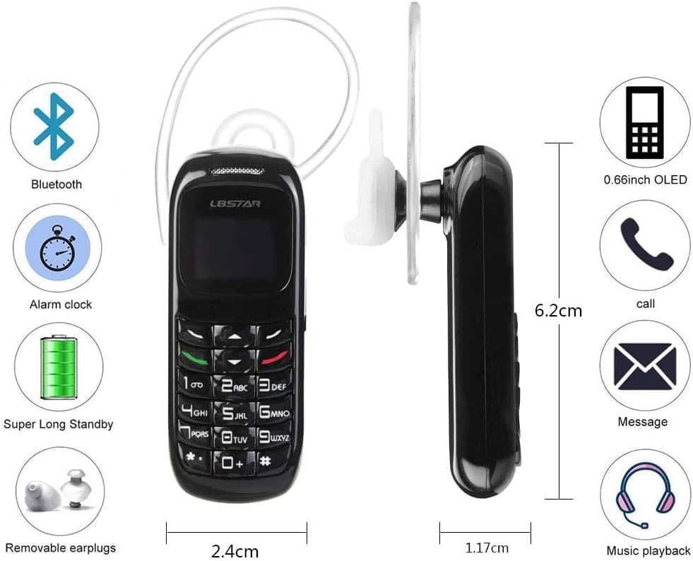 Smallest Mobile Phone L8Star BM70 Tiny Mini Mobile Black Unlocked - Chef Stuff