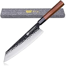 FINDKING Dynasty Series Japanese Kiritsuke Knife, Multi-Purpose Gyuto Chef knife, 9Cr18MoV High Carbon Steel Blade, African Rosewood Octagonal Handle, for Meat, Fruits, Vegetables,9 Inches - Chef Stuff