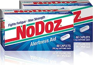 NoDoz 200mg Caffeine Pills Maximum Strength, 120 Caplets total - Chef Stuff