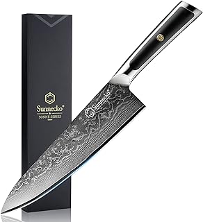 Sunnecko Chef Knife 8 Inch, Damascus Kitchen Knife Japanese Chefs Knife Vg10 High Carbon Stainless Steel - Chef Stuff